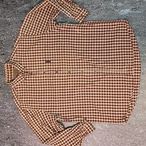 Vintage. 90s. Abercrombie and Fitch. The Big Shirt. Button- up.  Men's size XL